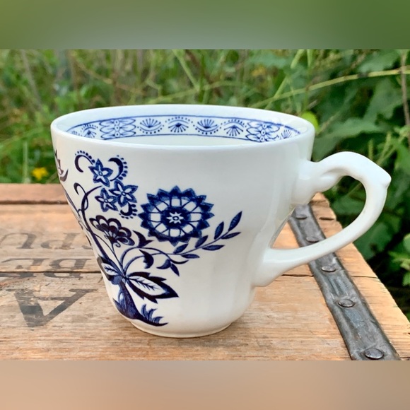 Mid Century Vtg Discontinued J G Meakin England Blue Nordic Ironstone Teacup - Picture 2 of 12